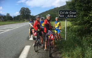 Le soleil est au rendez-vous au sommet du Col de Couz