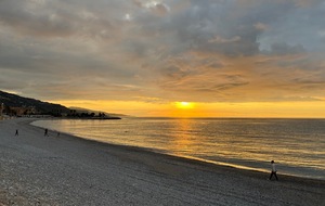 1-Départ de la plage de Menton
