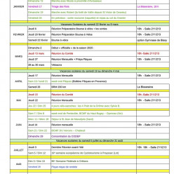 Des dates 2026/2027